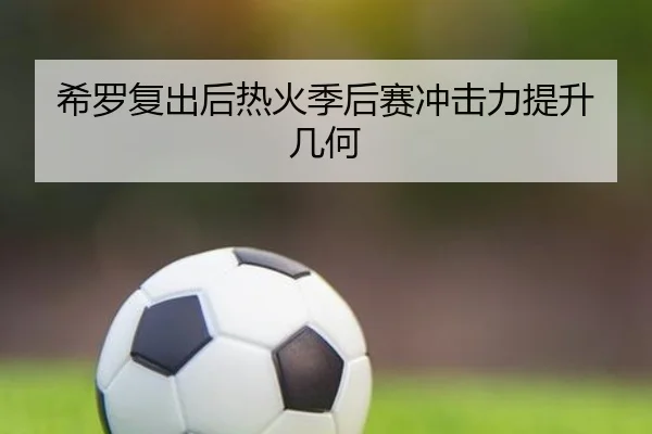 希罗复出后热火季后赛冲击力提升几何